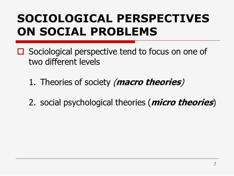 The Sociological Viewpoint Toward Social Problems Essay Sample